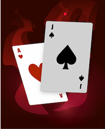 Blackjack game illustration